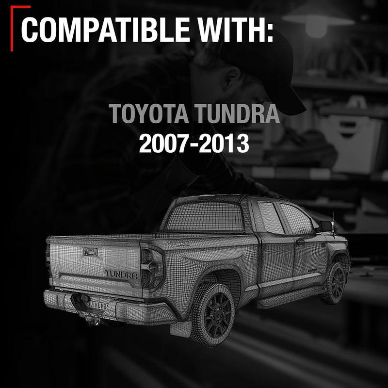 T1A Tailgate Handle Assembly, Upgraded Metal - Compatible with 2007-2013 Toyota Tundra - Liftgate Latch Rear Handle Replacement, No Rear Camera Hole - All Chrome - OEM 69090-0C040, 81213, TO1915113 - Image 4